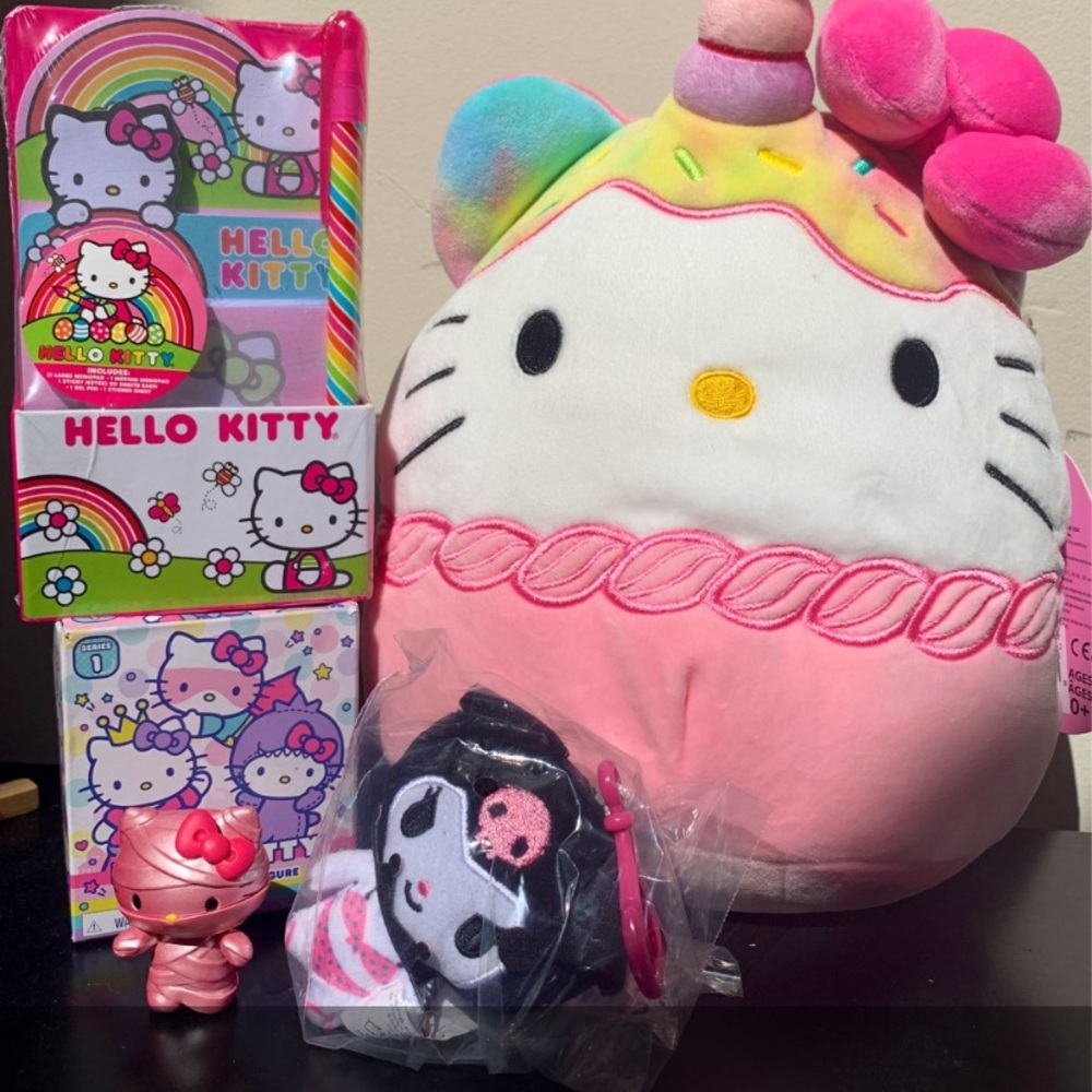 Hello Kitty Squishmallow Merch Bundle